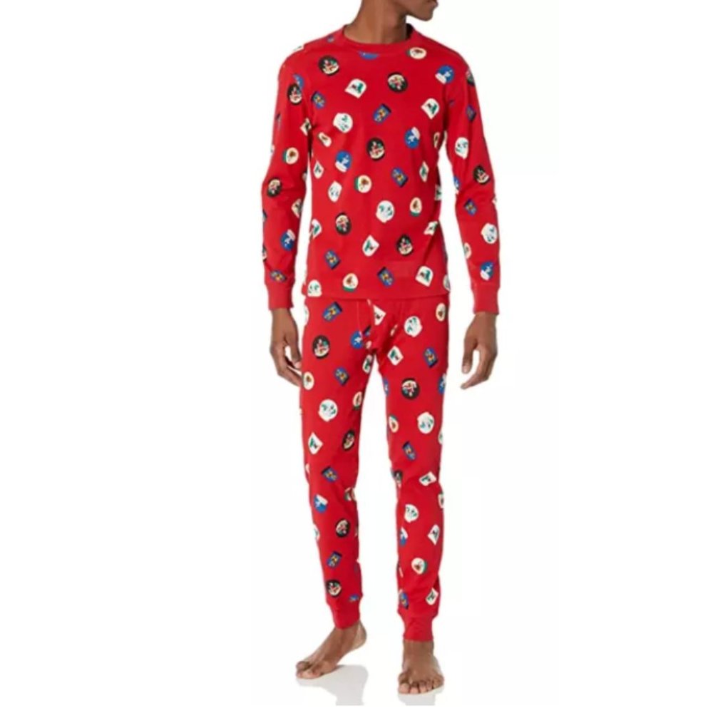 AMAZON ESSENTIALS Christmas Pajama Set NWOT Sz L